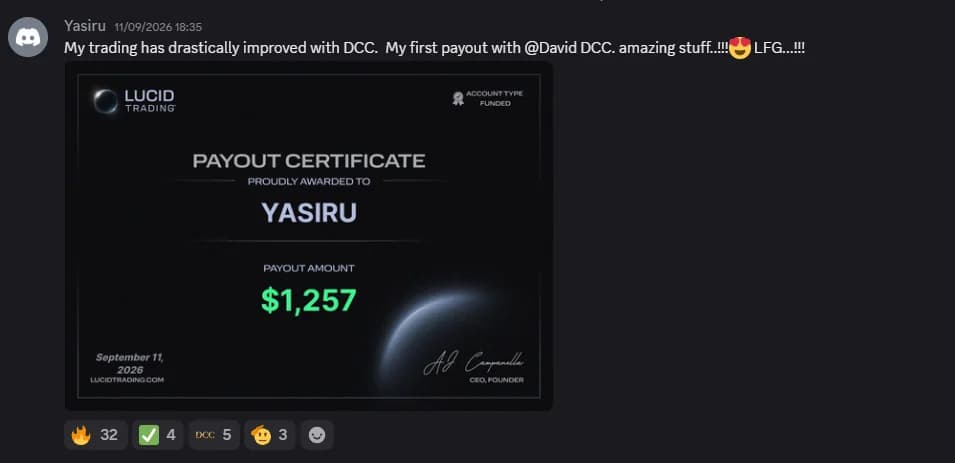 Yasiru: First payout: $1,257